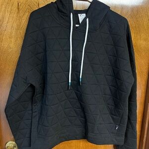 ZYIA Black Quilted Pullover